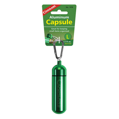 Coghlan's Aluminum Capsule with biner (large)